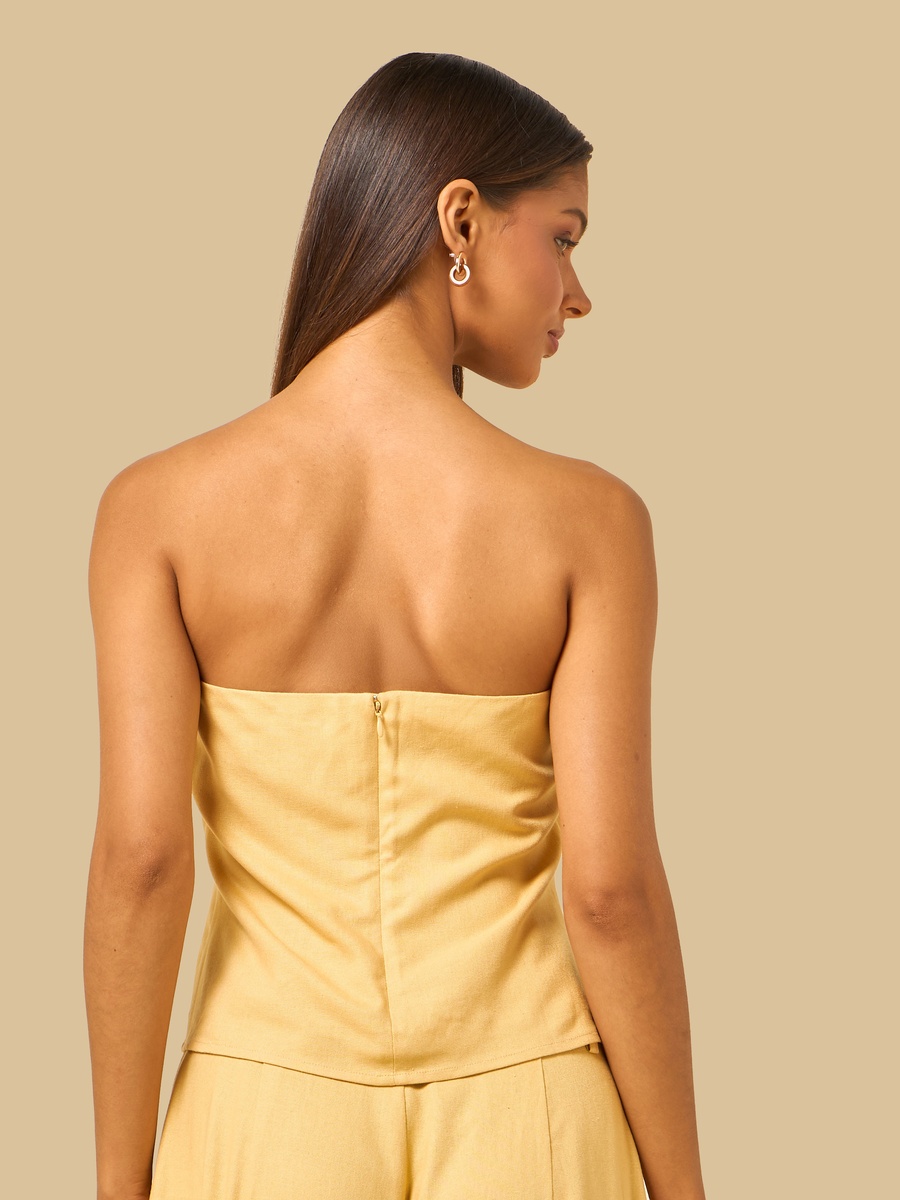 Linen Blend Tube Top