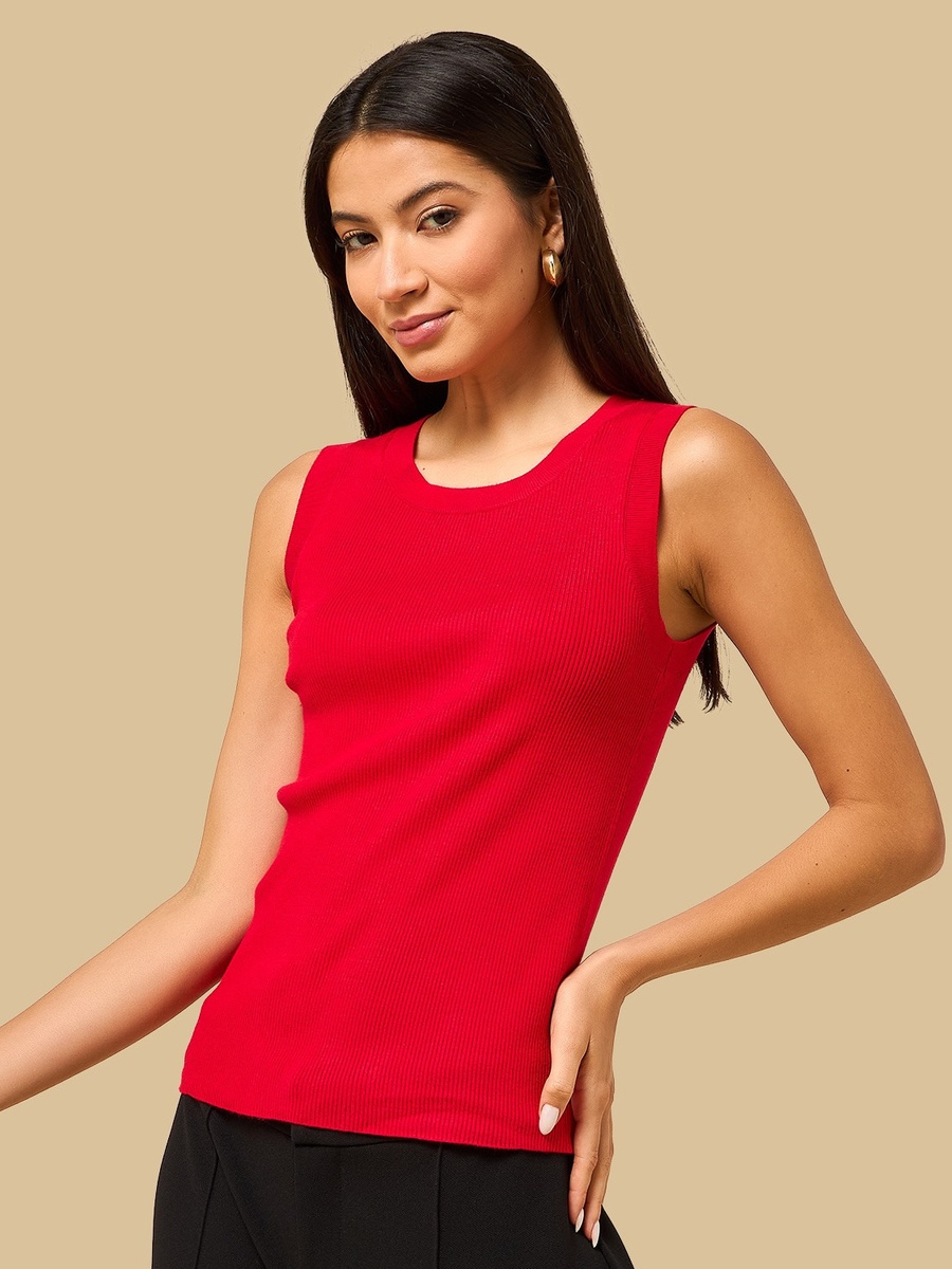 Ribbed Sleeveless Top