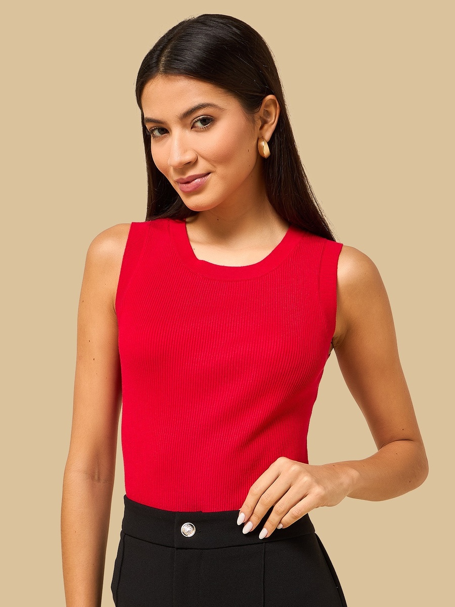 Ribbed Sleeveless Top