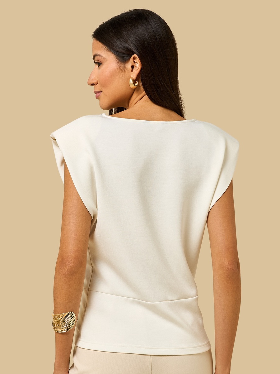Embellished Neck Top