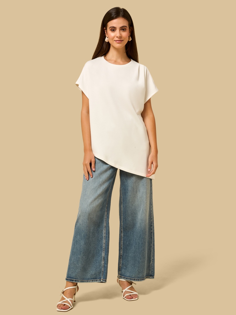 Ruched Detail Modal Top