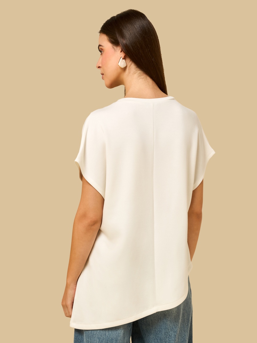 Ruched Detail Modal Top