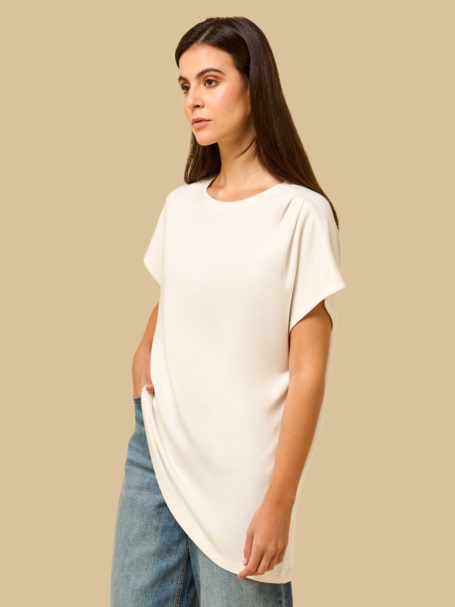 Ruched Detail Modal Top
