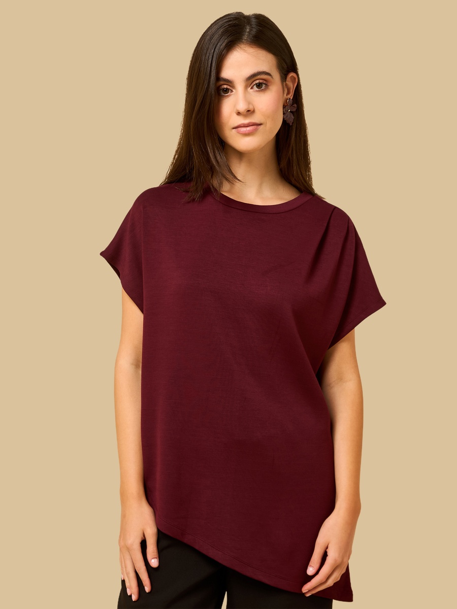 Ruched Detail Modal Top