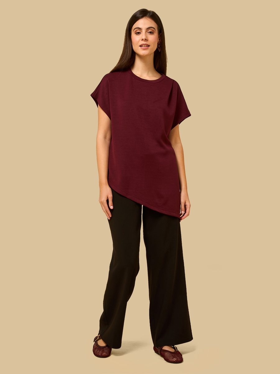 Ruched Detail Modal Top