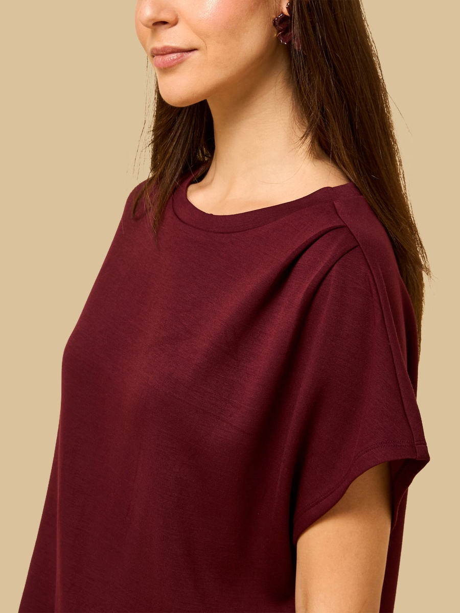 Ruched Detail Modal Top