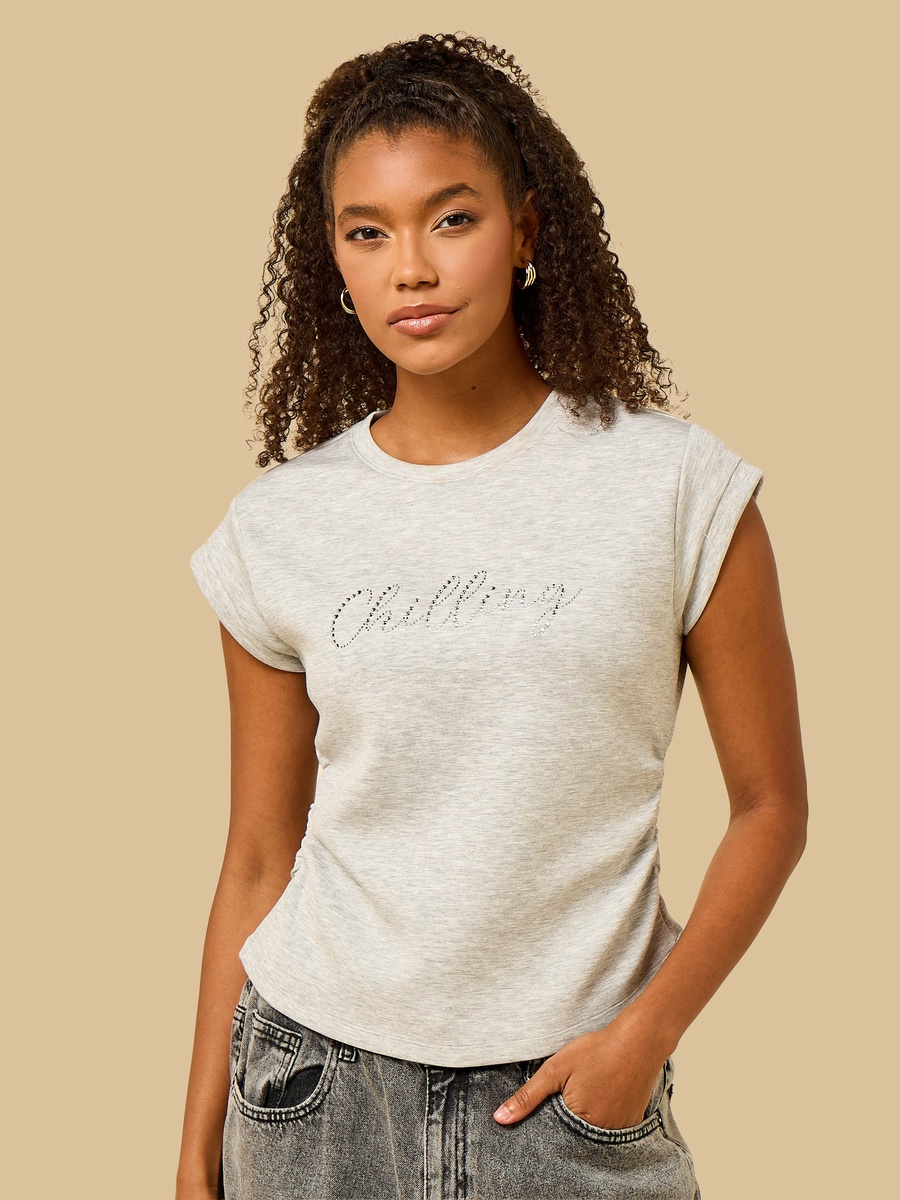 Embellished Modal Top