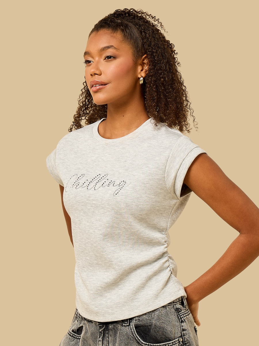 Embellished Modal Top