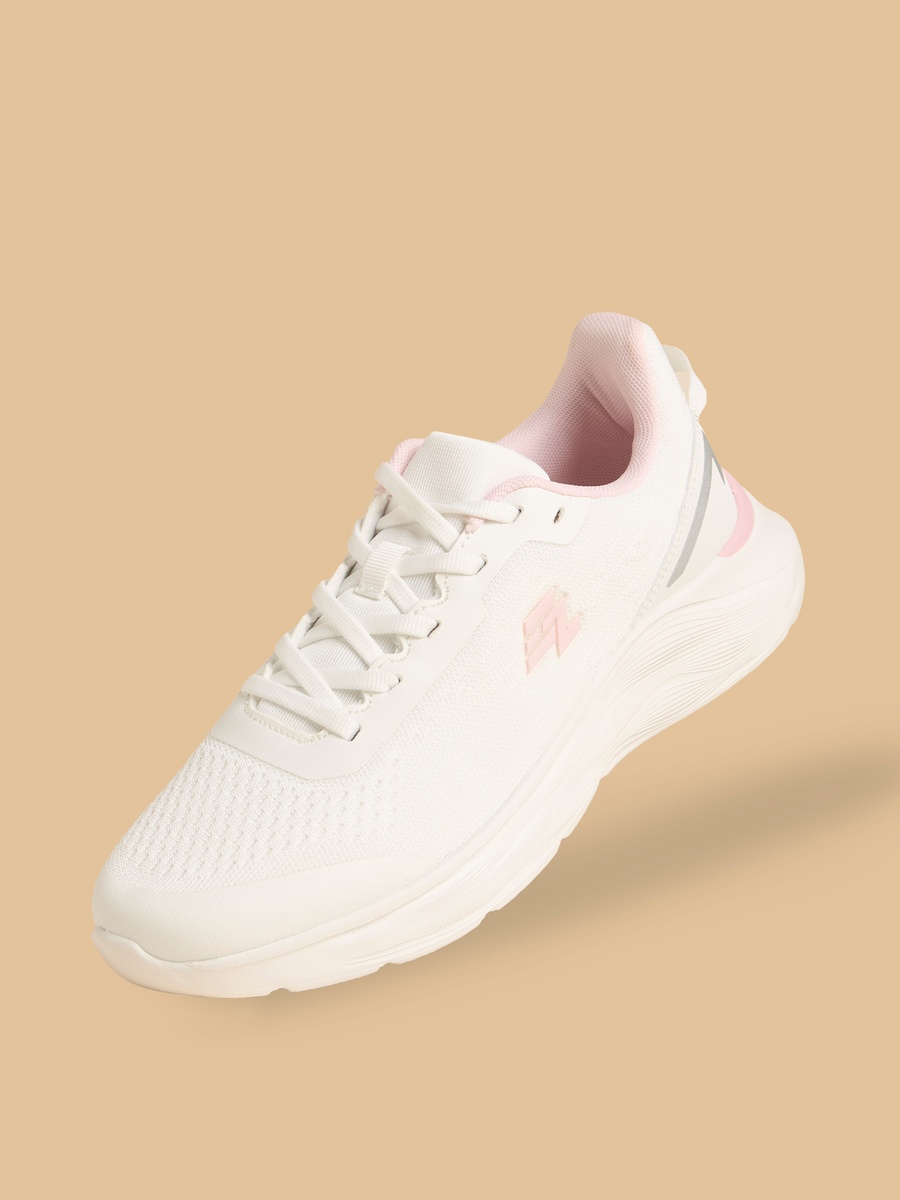 Panelled Lace-Up Sports Shoes