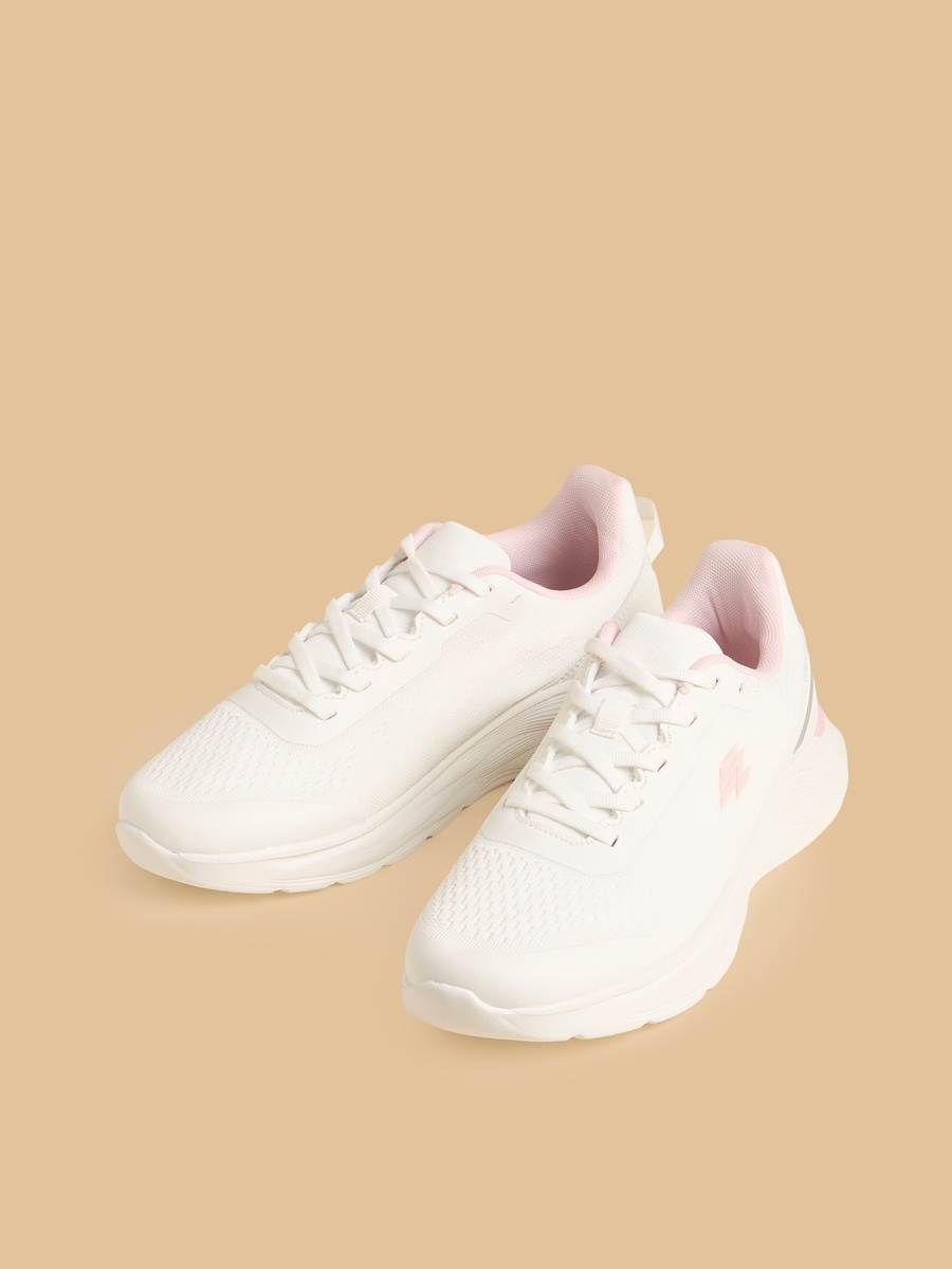Panelled Lace-Up Sports Shoes