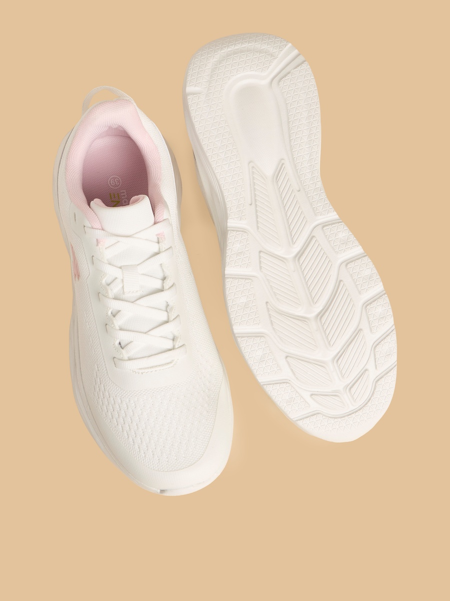 Panelled Lace-Up Sports Shoes
