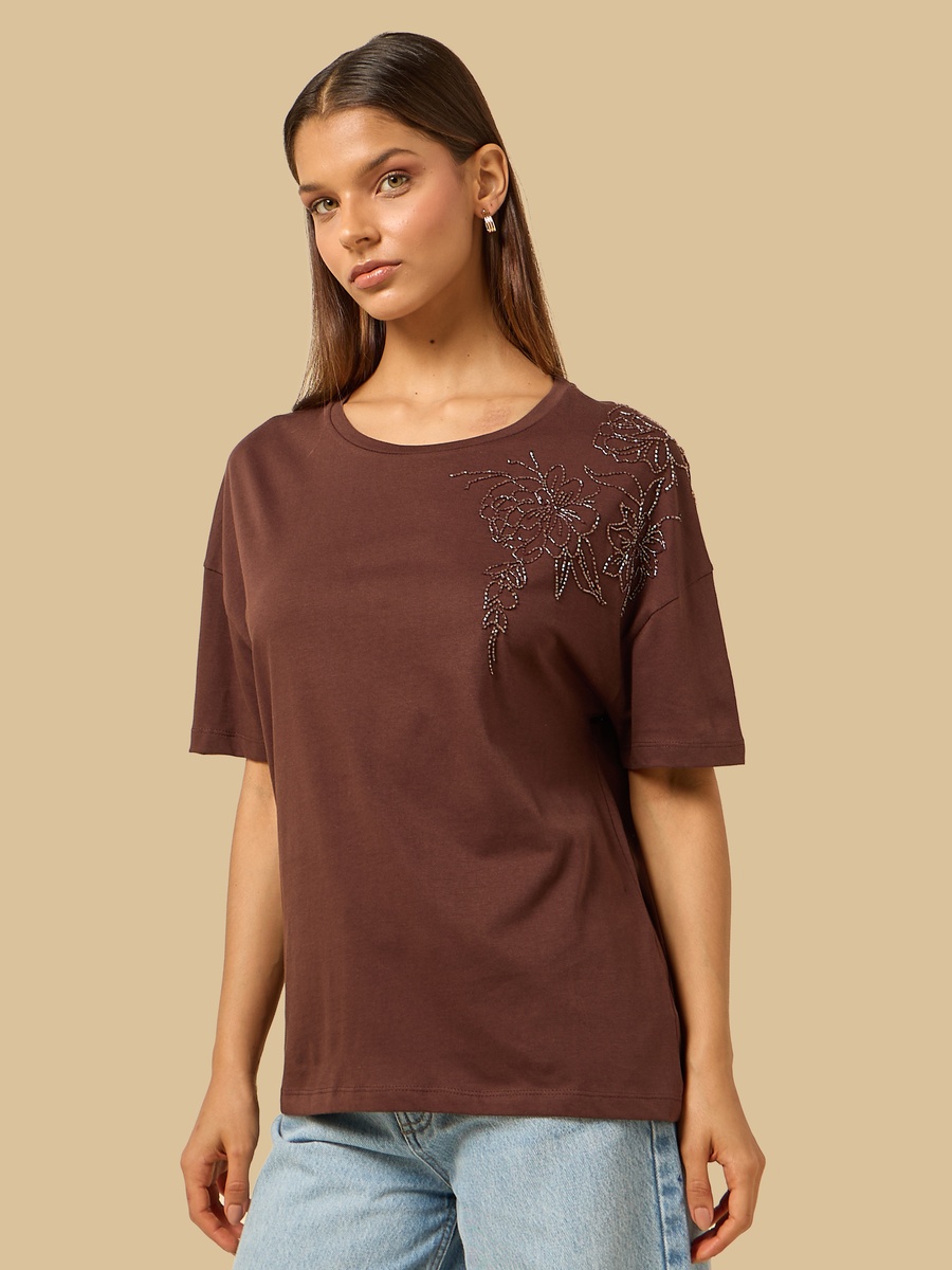 Bead Embellished T-Shirt