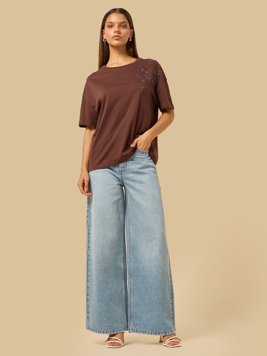 Bead Embellished T-Shirt