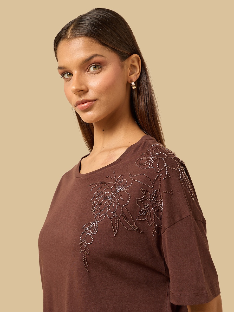 Bead Embellished T-Shirt