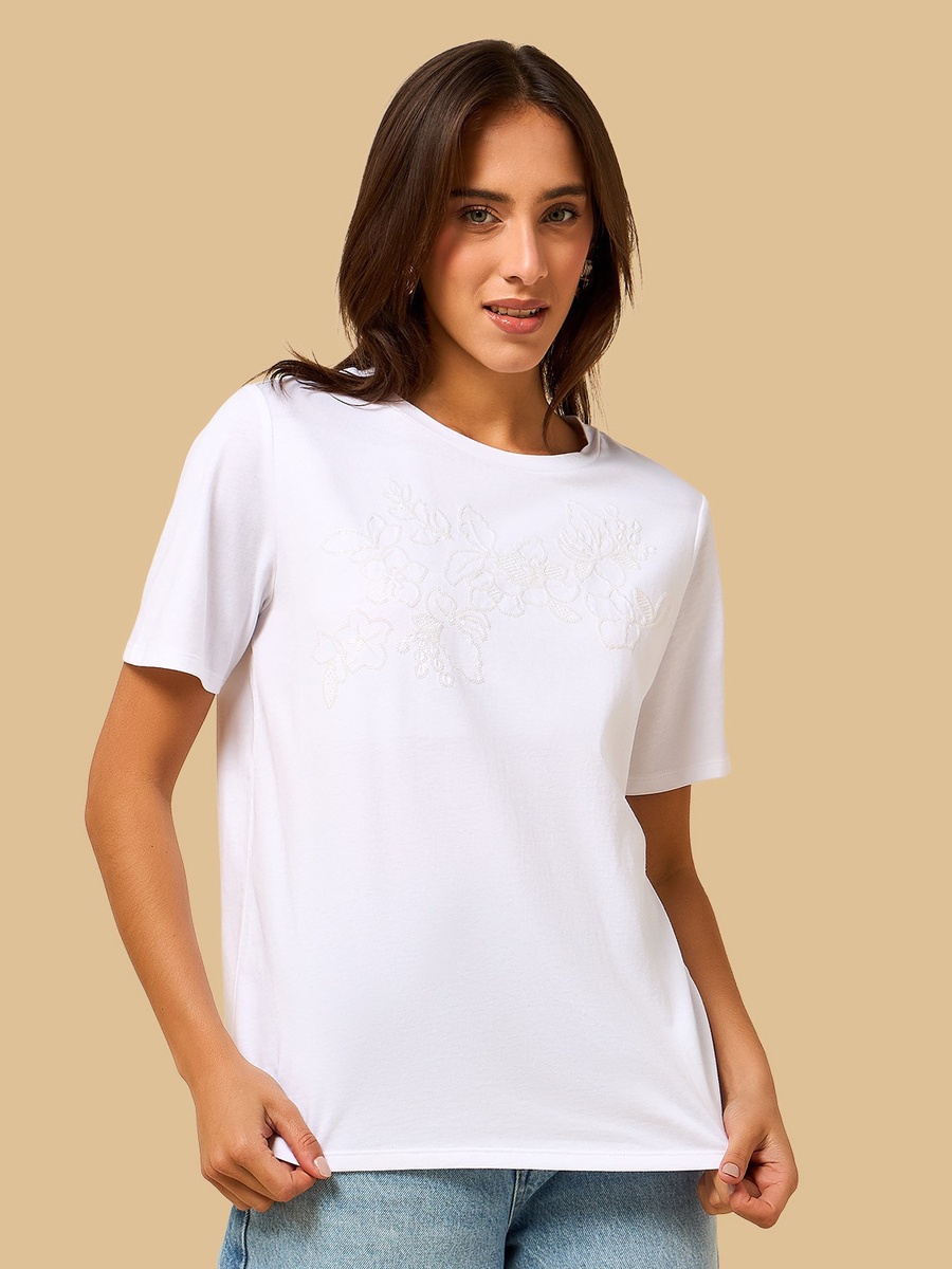 Sequin Embellished T-Shirt