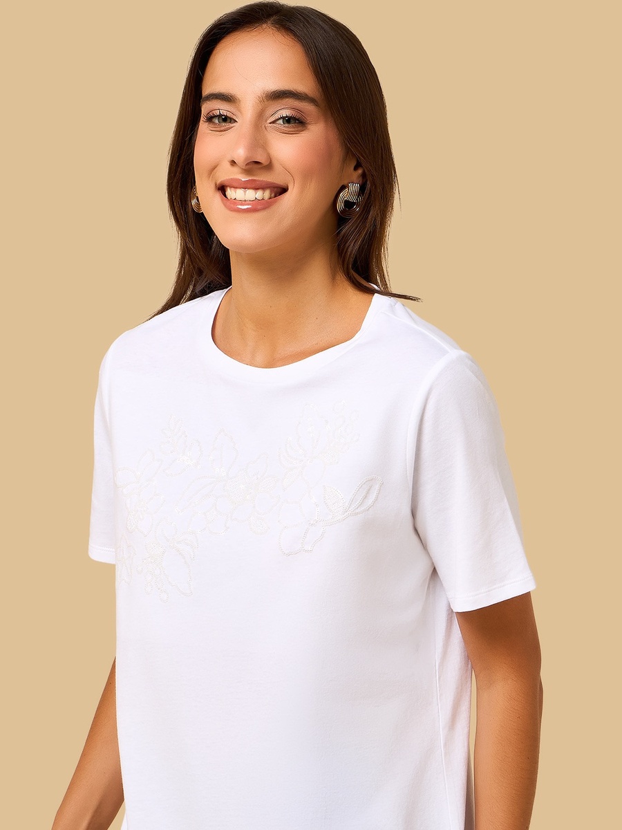 Sequin Embellished T-Shirt
