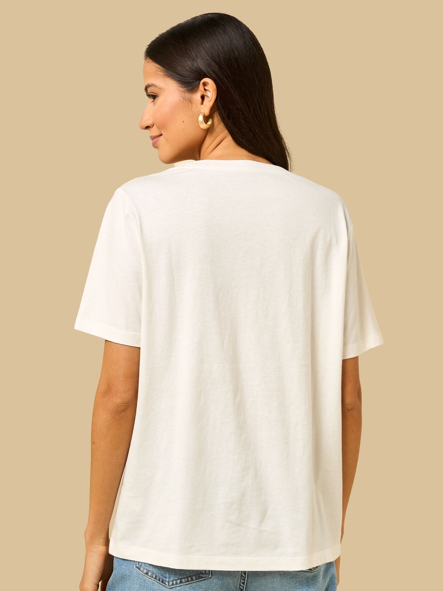 Floral Embroidered T-Shirt