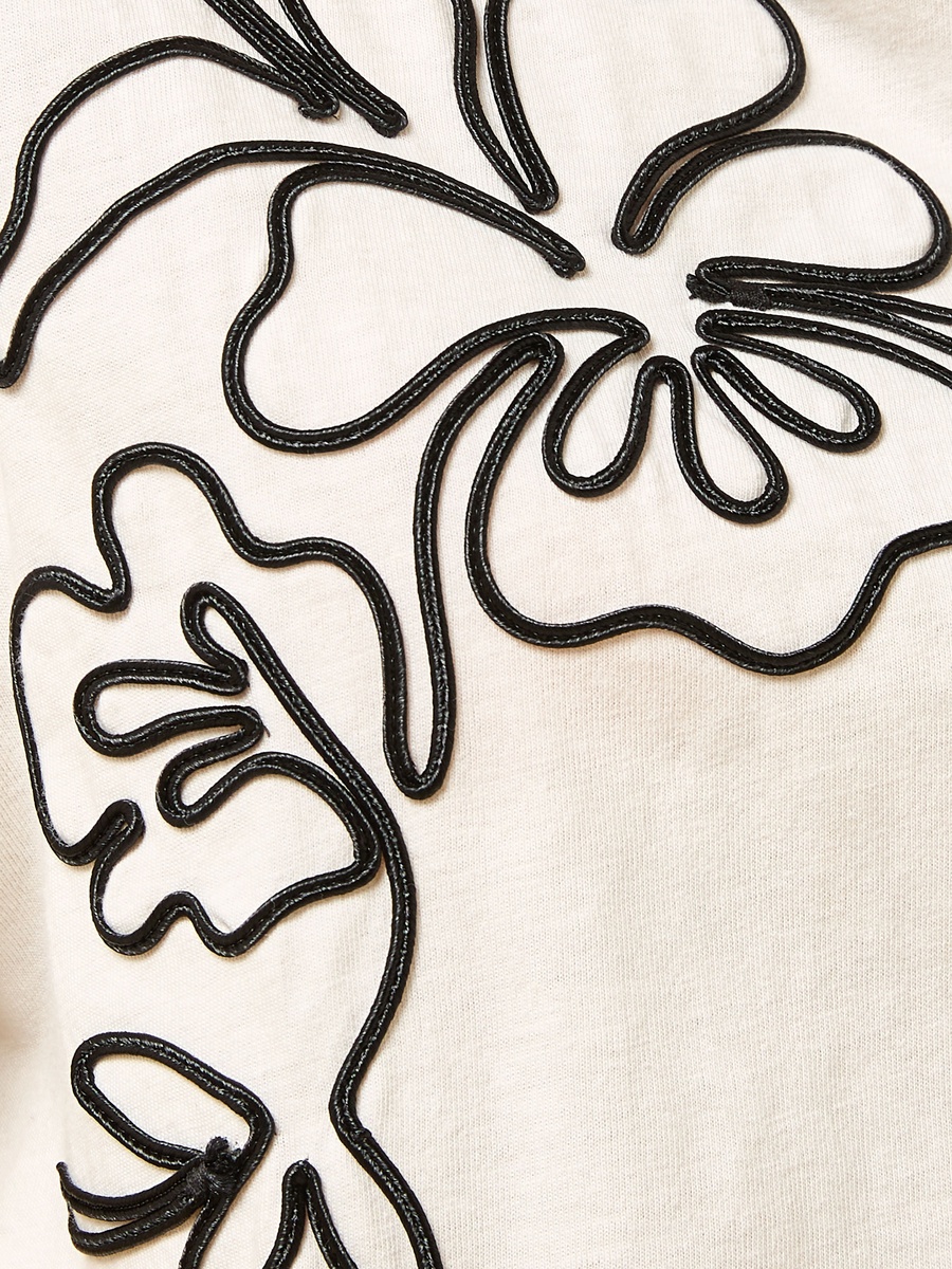 Floral Embroidered T-Shirt