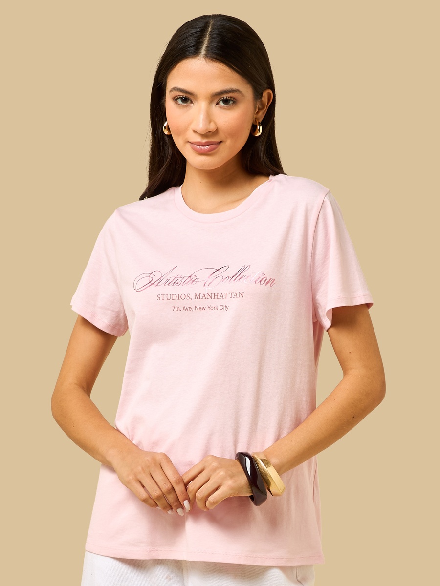 Typographic Print T-Shirt
