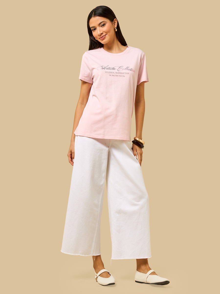 Typographic Print T-Shirt