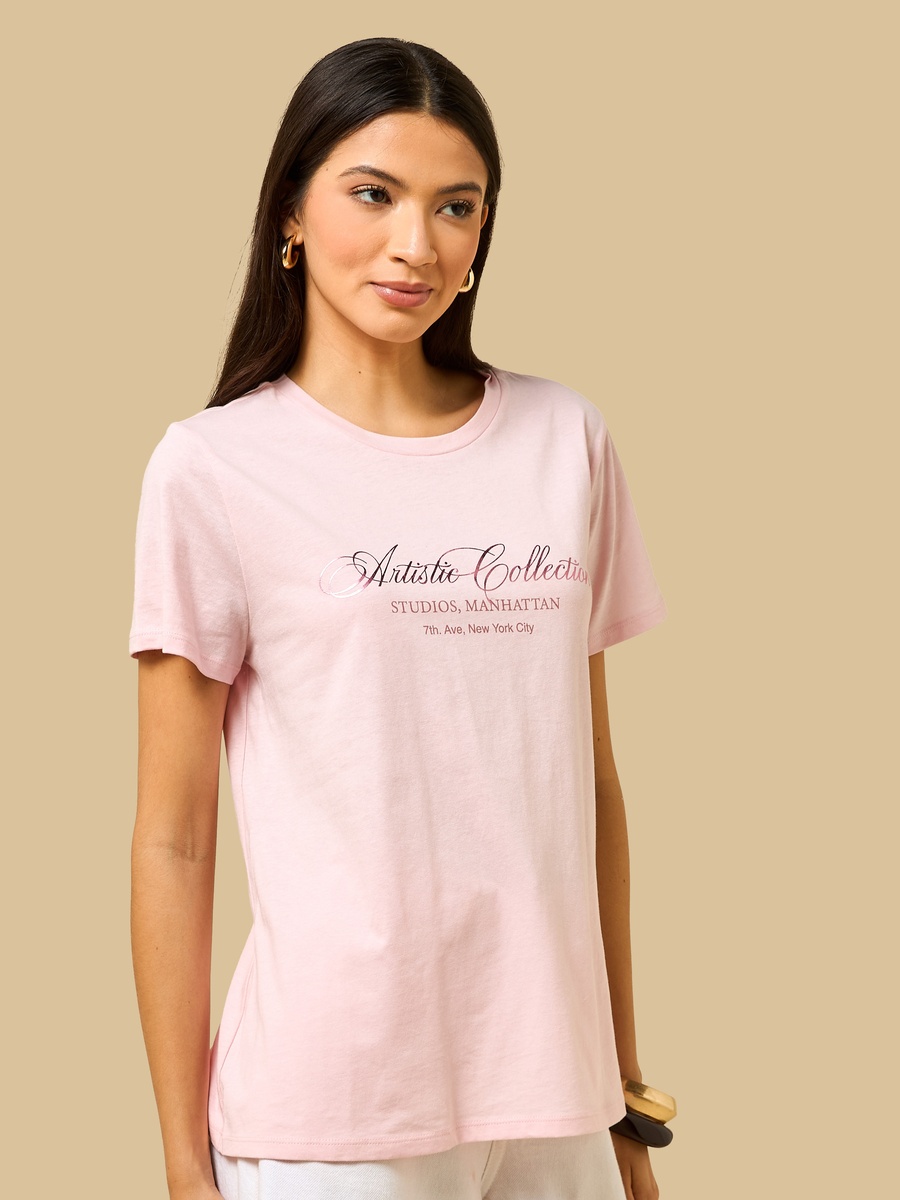 Typographic Print T-Shirt