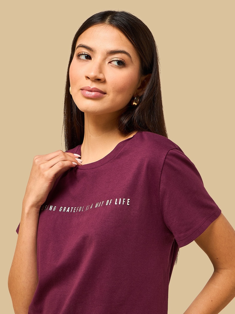 Slogan Print T-Shirt