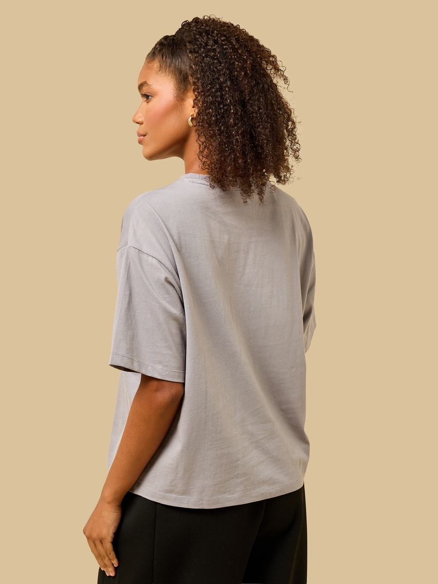 Stitch Print Oversized T-Shirt