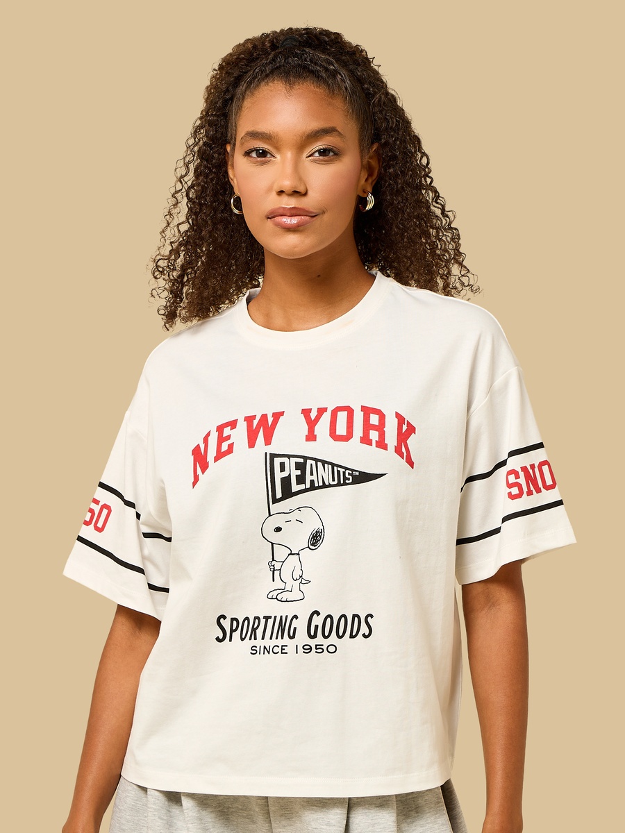Snoopy Print Oversized T-Shirt