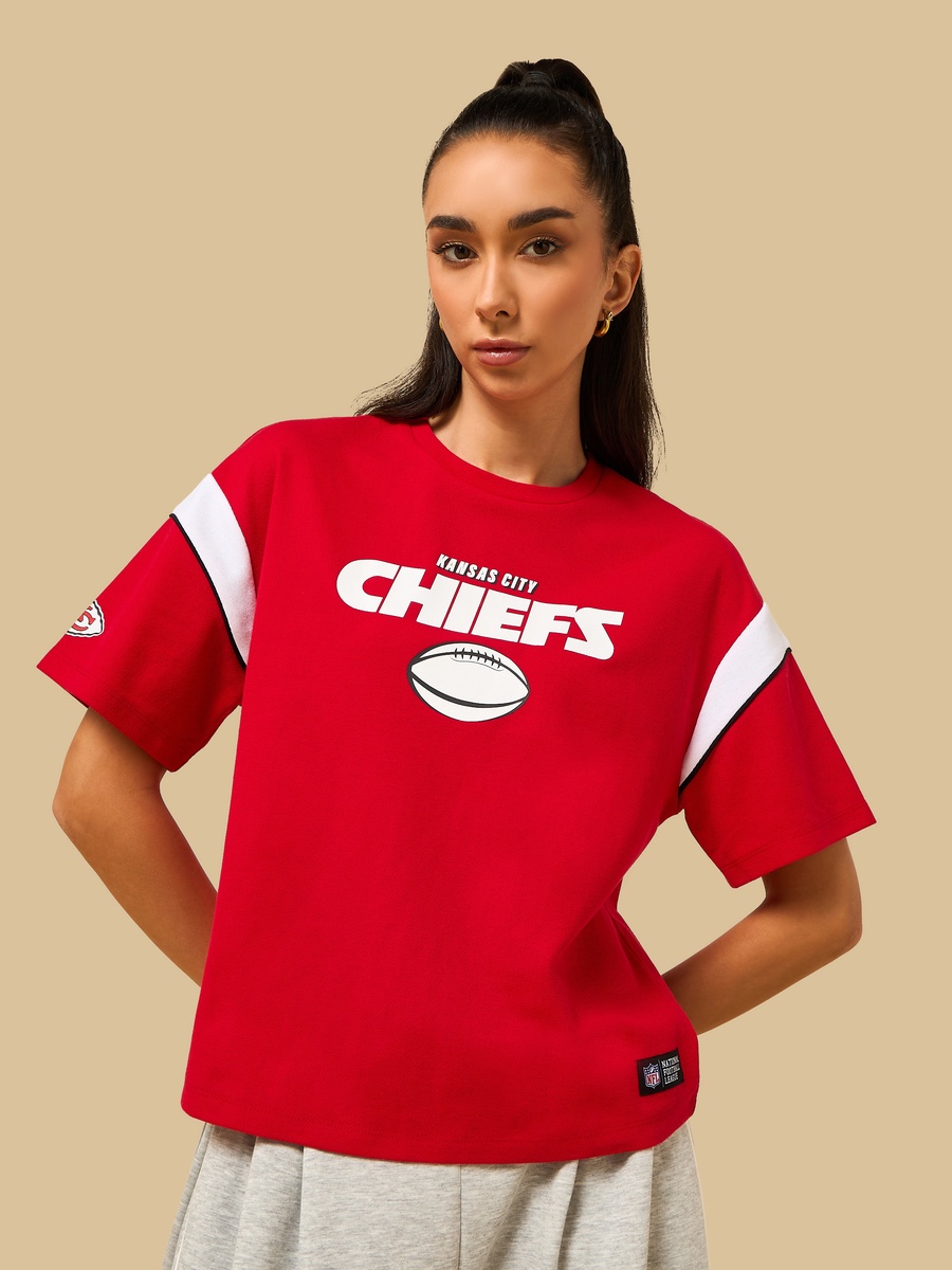 Kansas City Chiefs Print Oversized T-Shirt