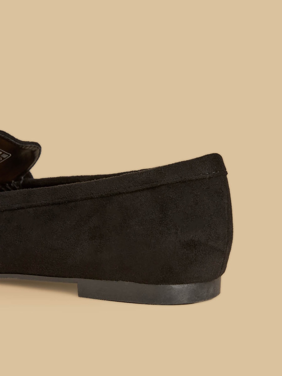 Metallic Accent Loafers