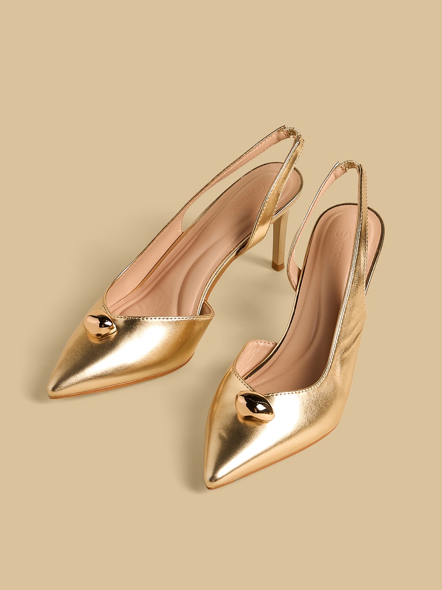 Pointed Toe Stiletto Heel Slingback Shoes