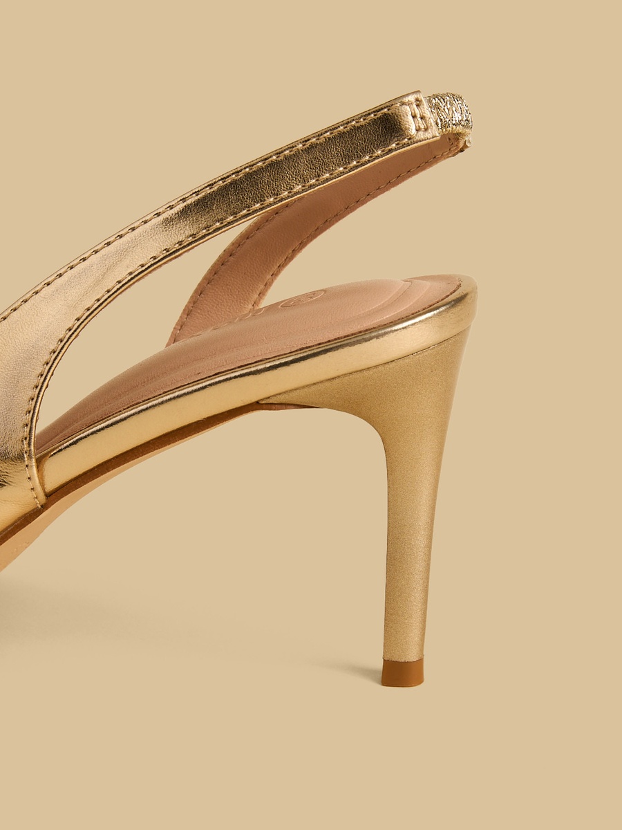 Pointed Toe Stiletto Heel Slingback Shoes
