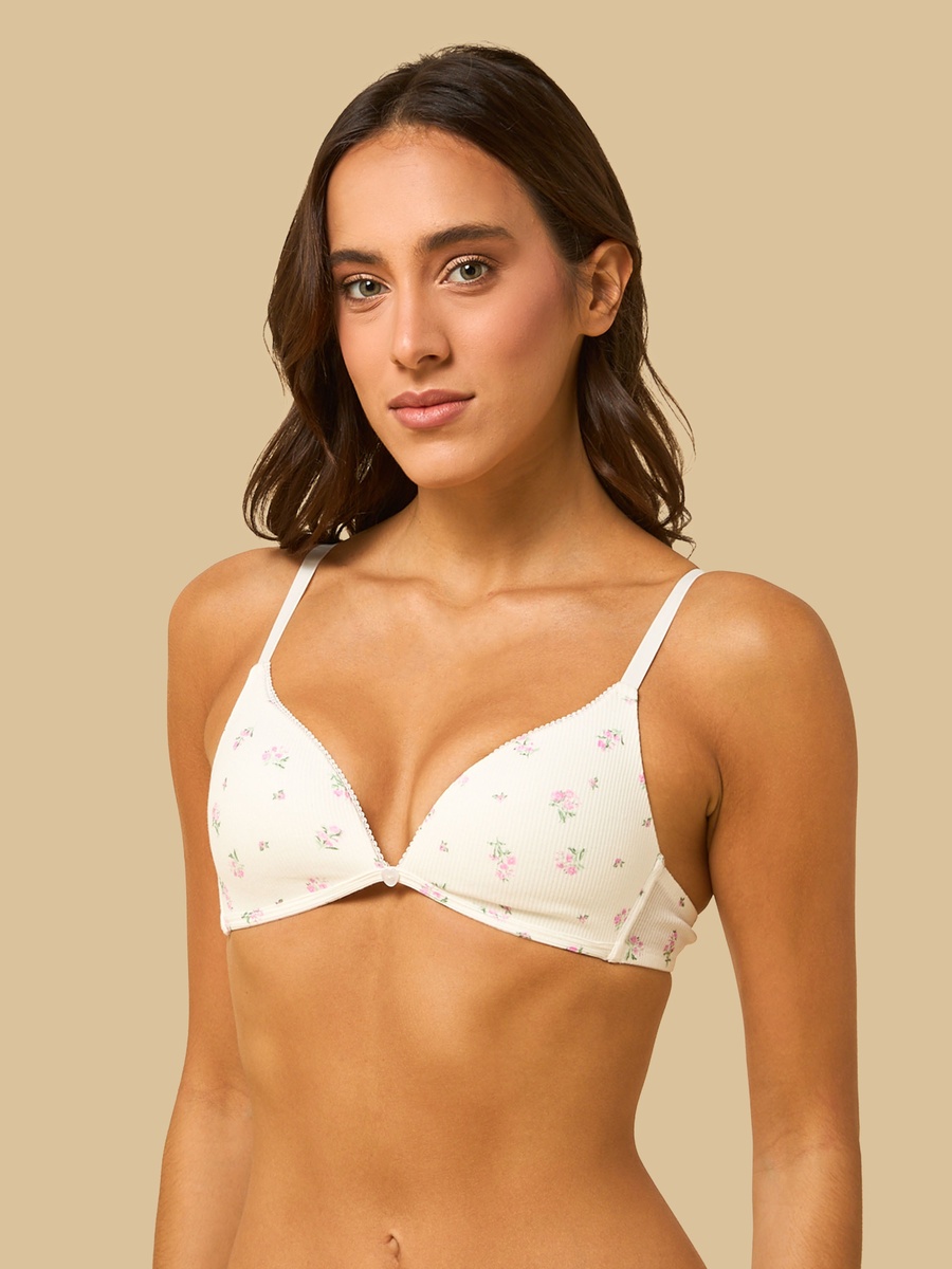 Pack of 2 - Assorted Padded Non-Wired A-Frame Bra