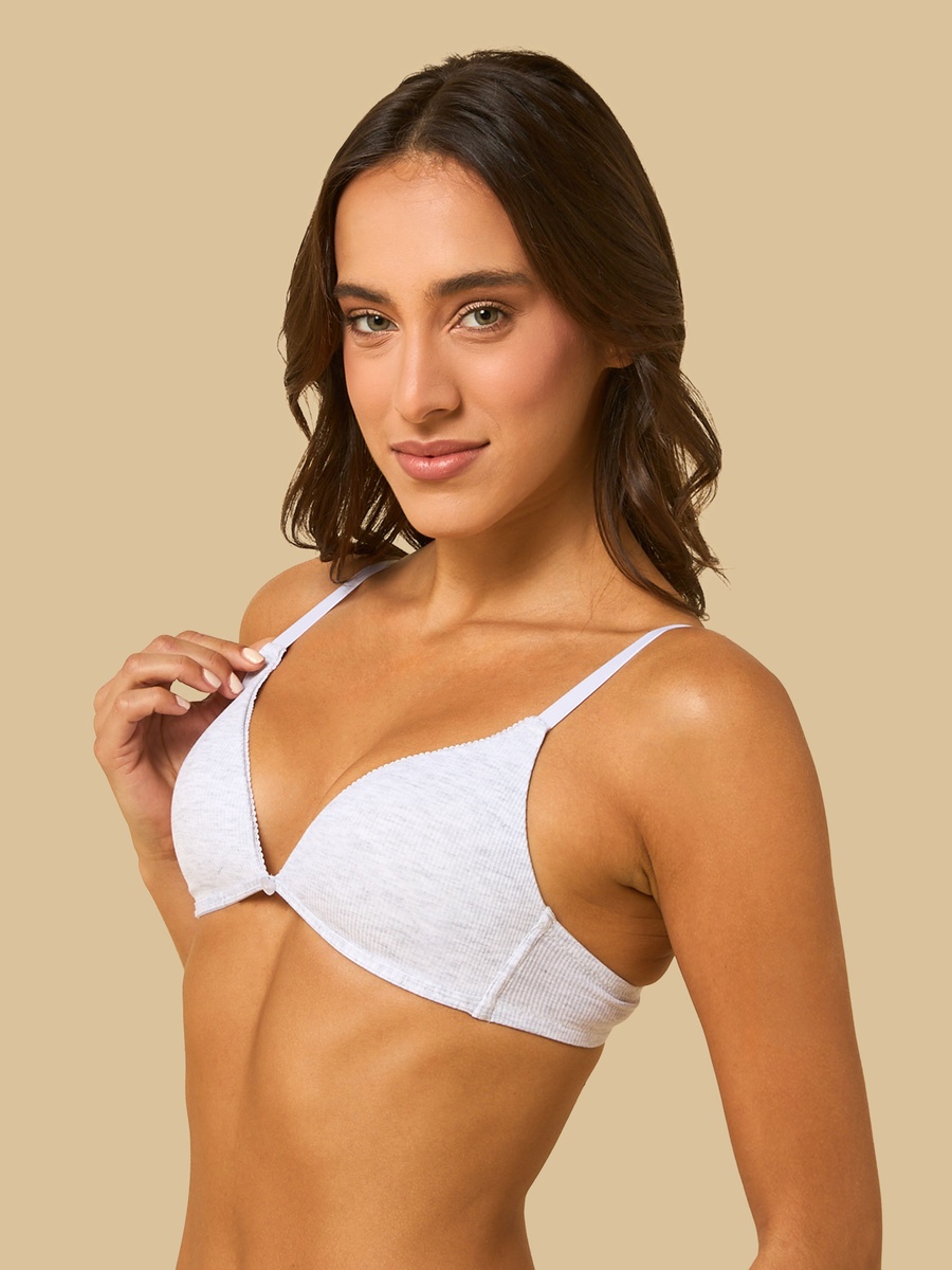 Pack of 2 - Assorted Padded Non-Wired A-Frame Bra