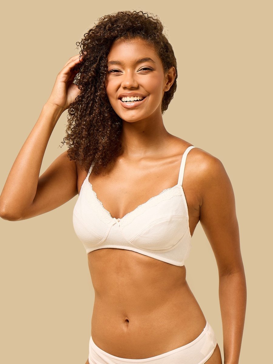 Pack of 2 - Ribbed Non-Padded Bra