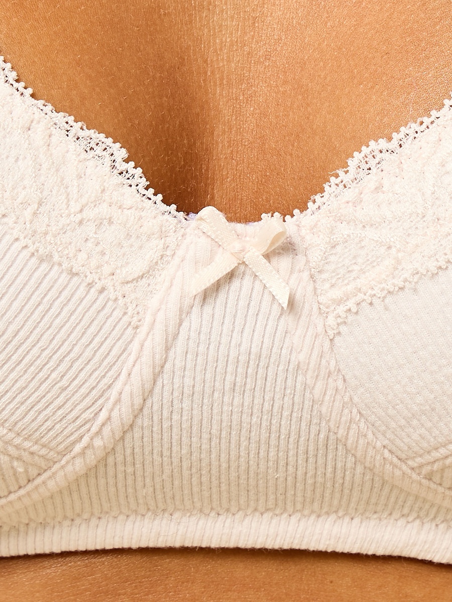 Pack of 2 - Ribbed Non-Padded Bra