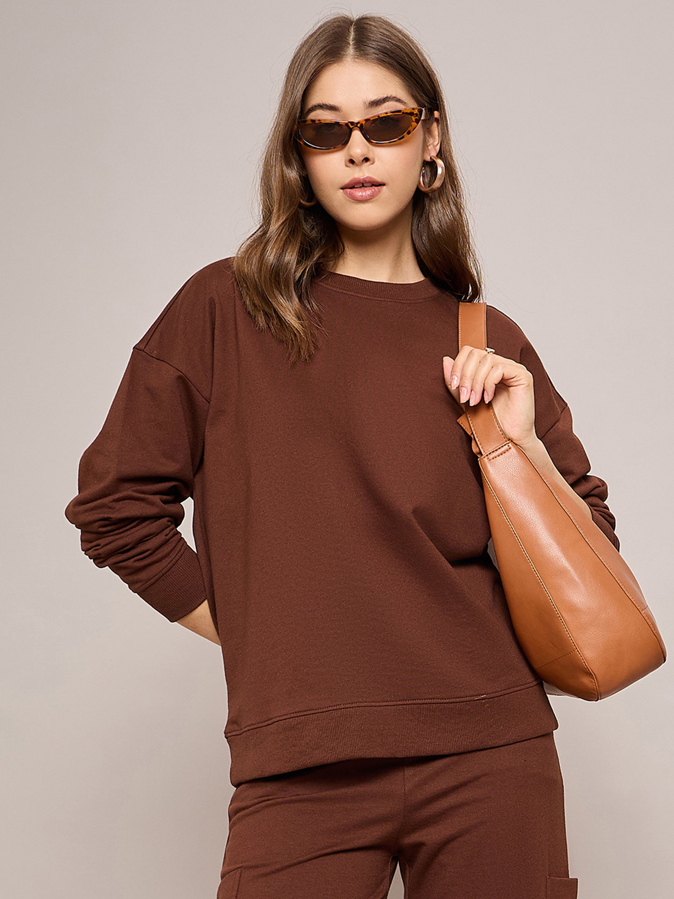 Brown Crewneck Sweatshirt