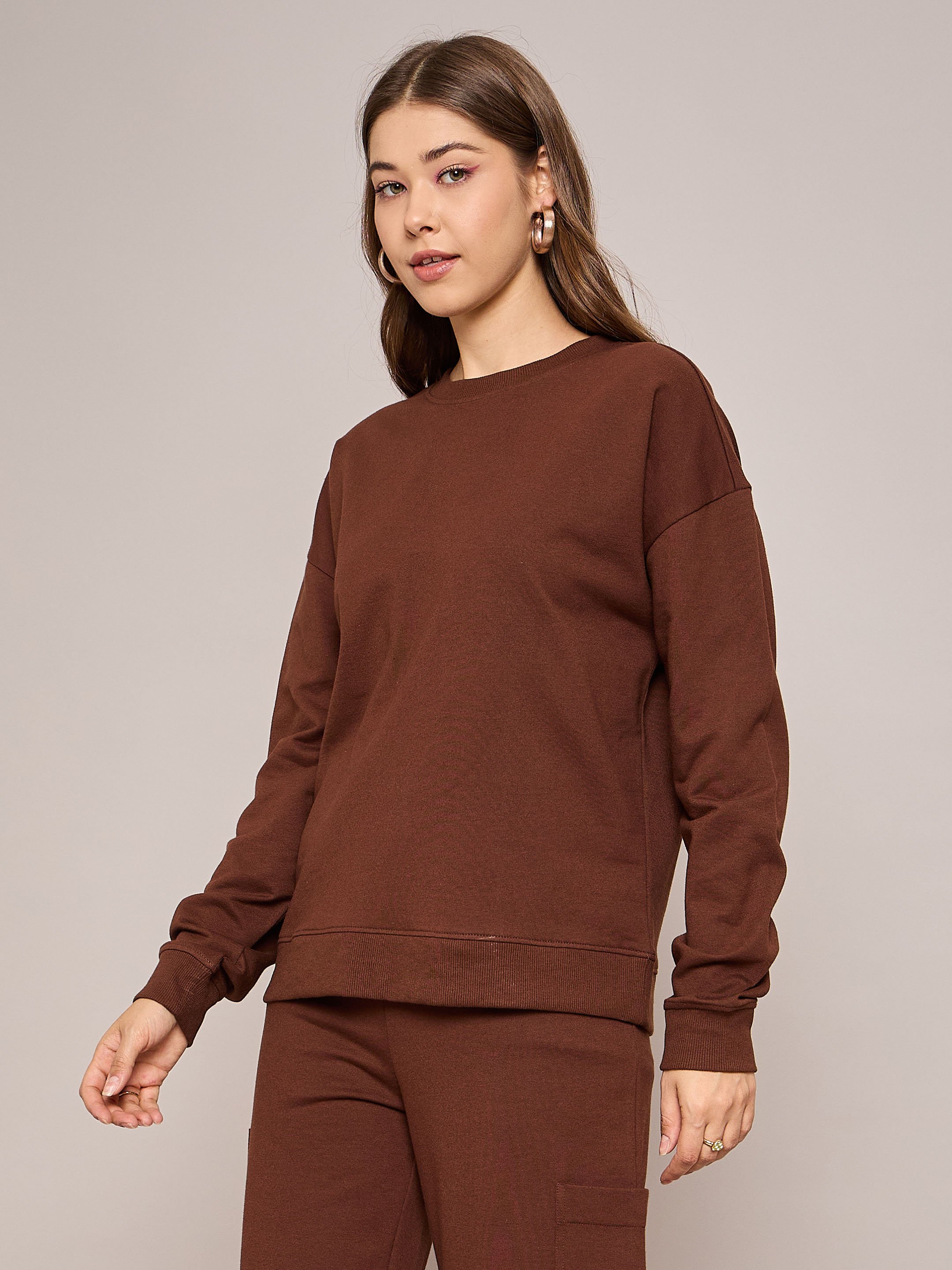 Brown Crewneck Sweatshirt