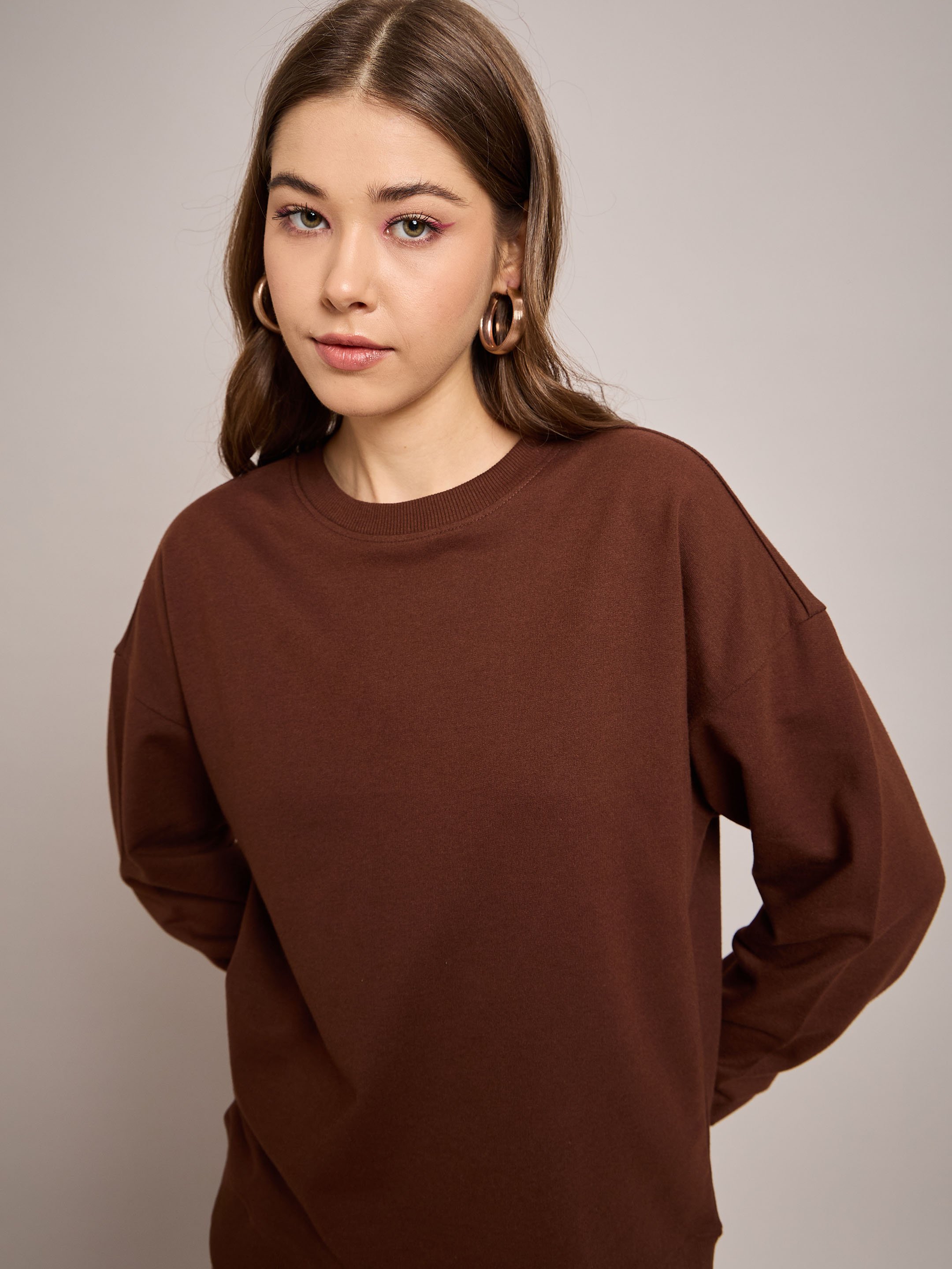 Brown Crewneck Sweatshirt