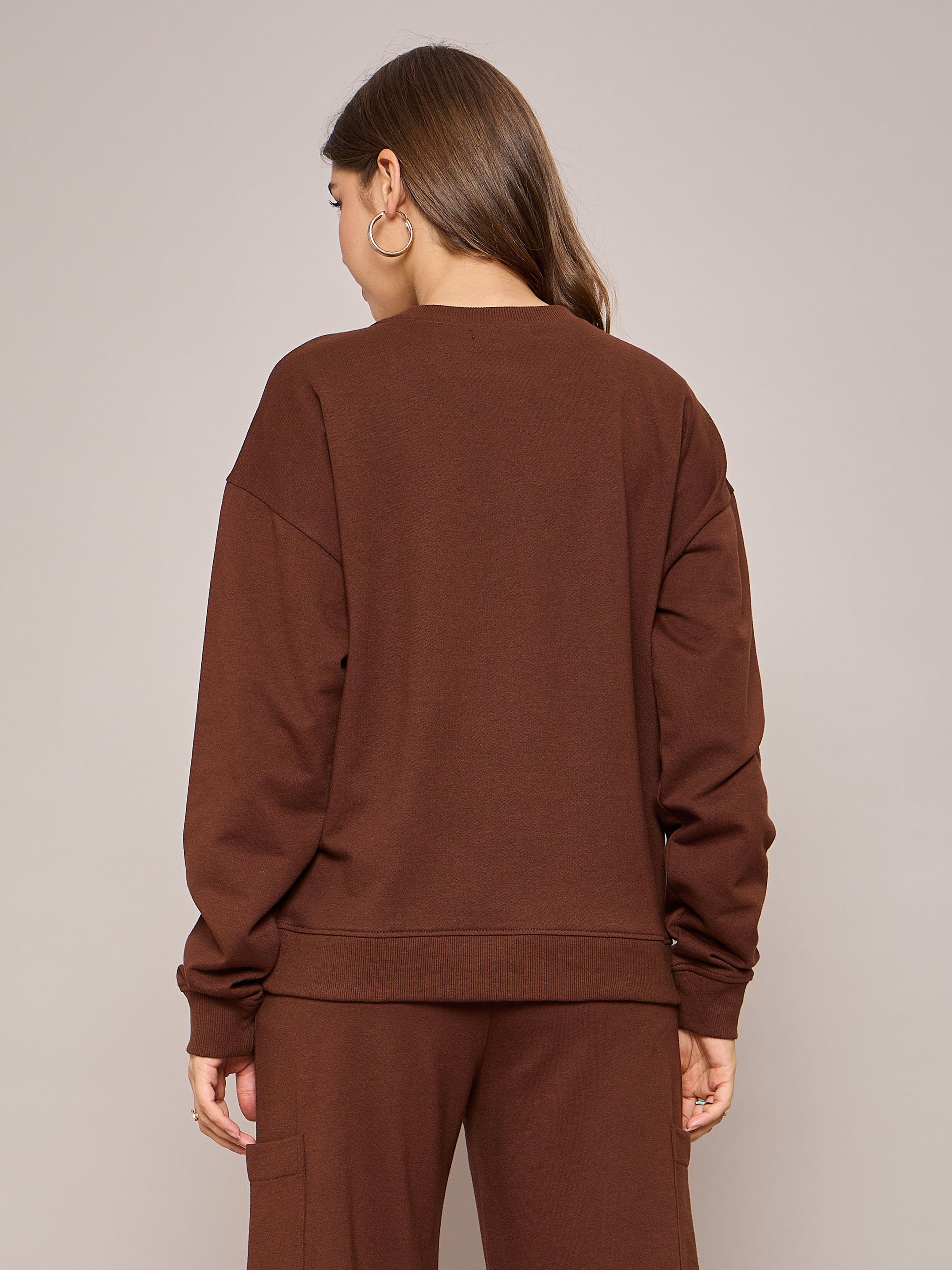 Brown Crewneck Sweatshirt