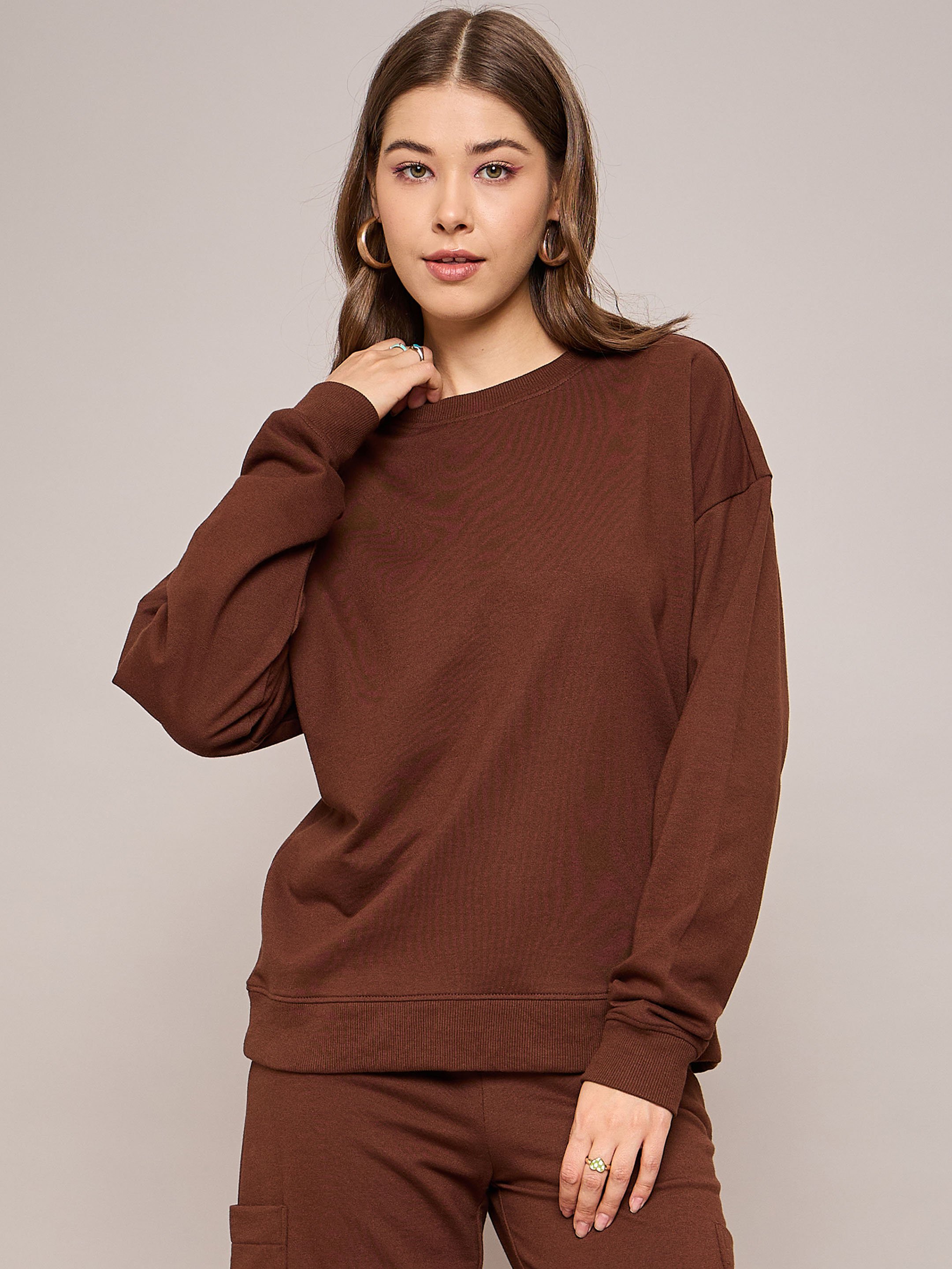 Brown Crewneck Sweatshirt