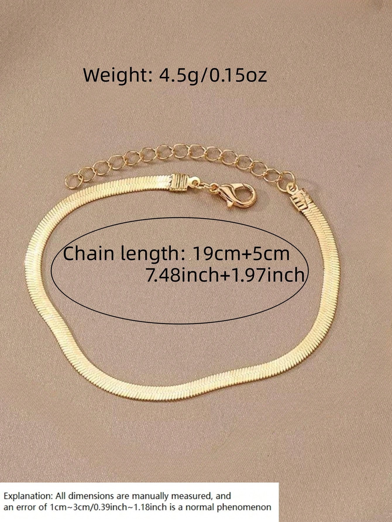 Gold Link Bracelet - Simple Everyday Style.