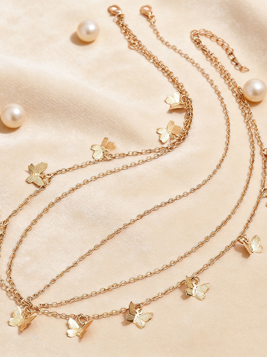 Butterfly Charm Chain Hair Accessory