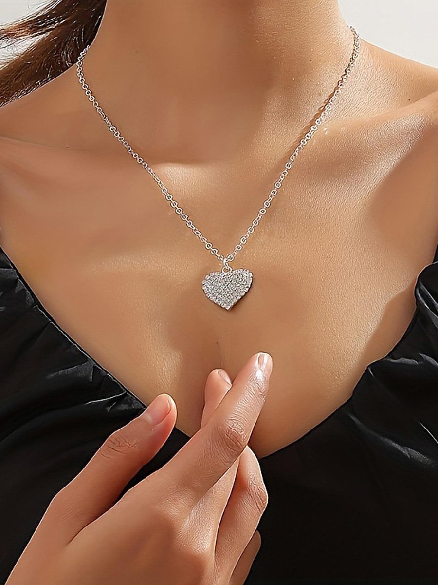 Silver Solid Pendant Necklace