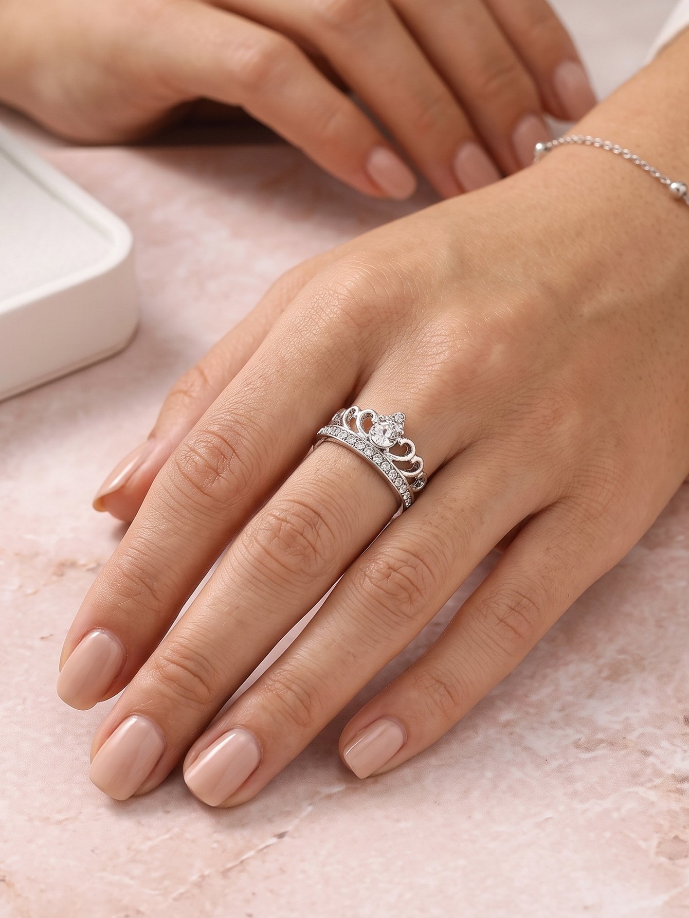 Silver Crown Ring
