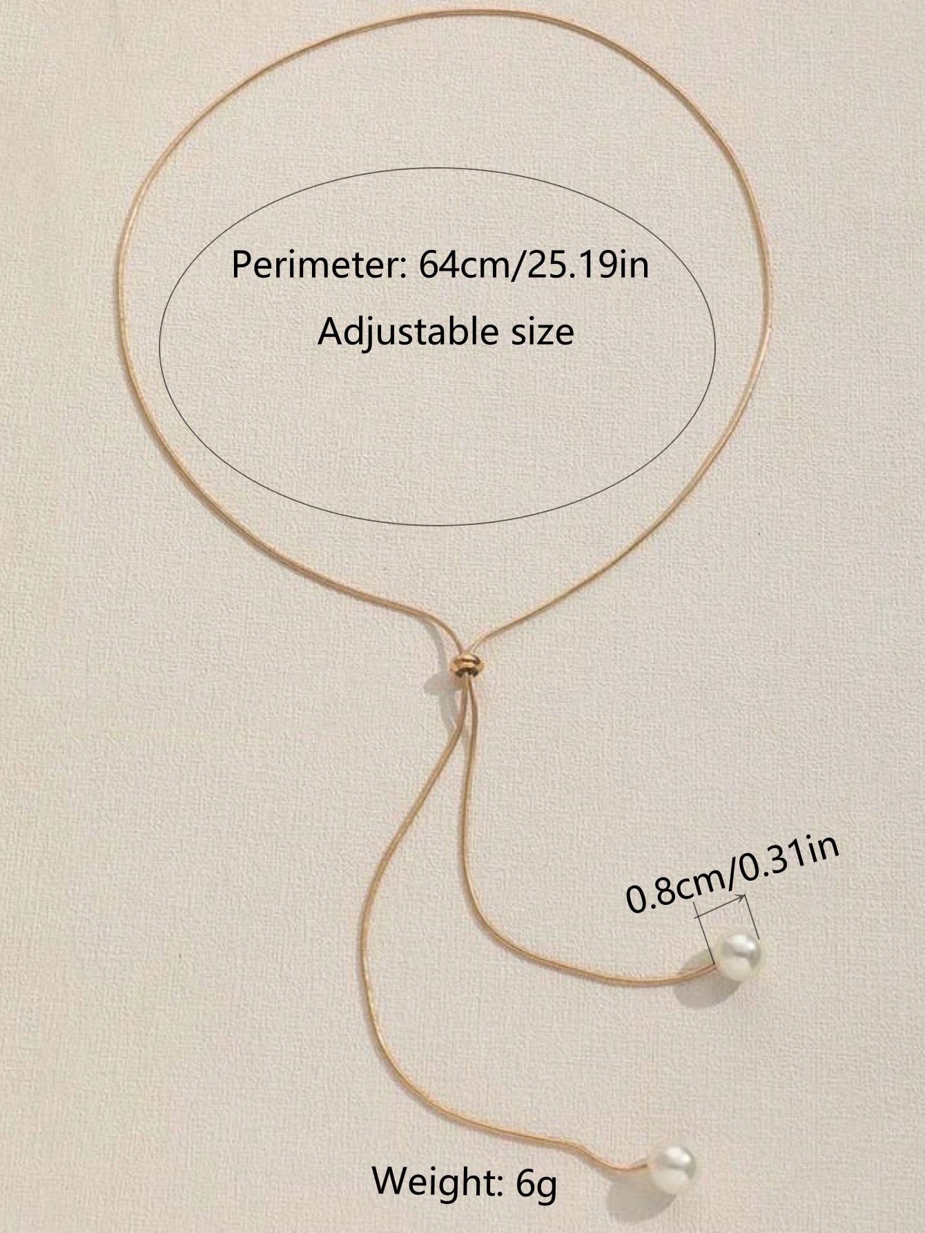 Gold Chain Y-Necklace with Pearl Accents