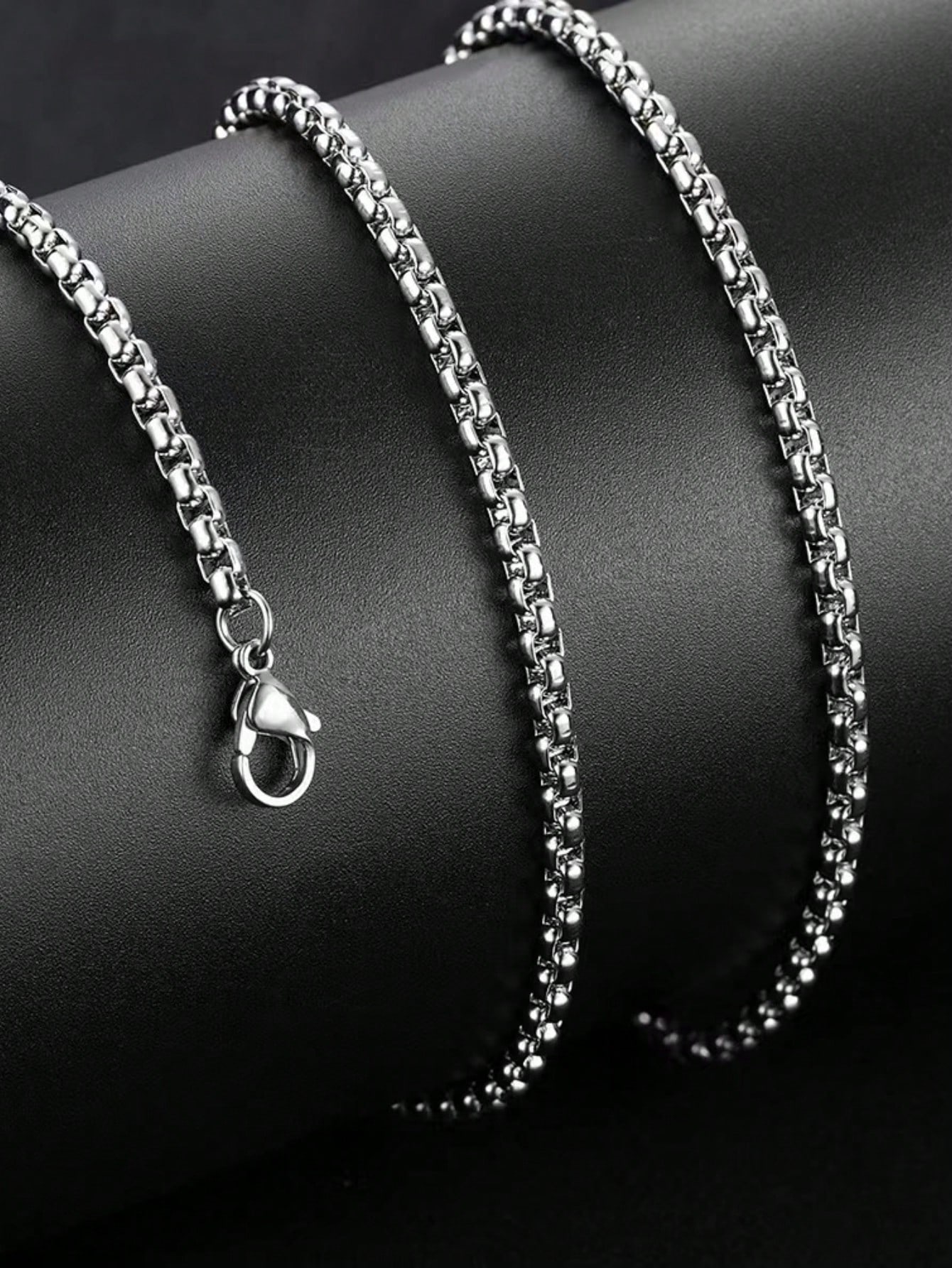 Men Silver Chain Necklace