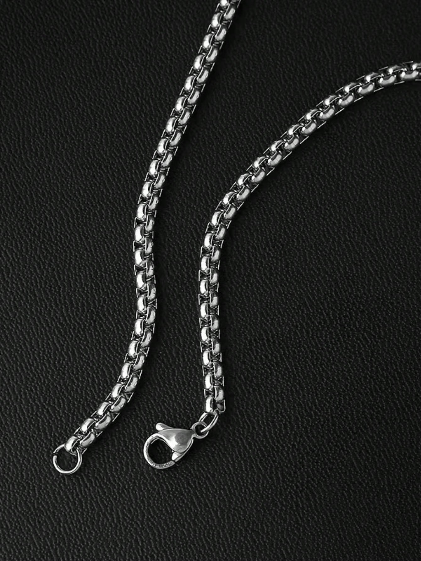 Men Silver Chain Necklace