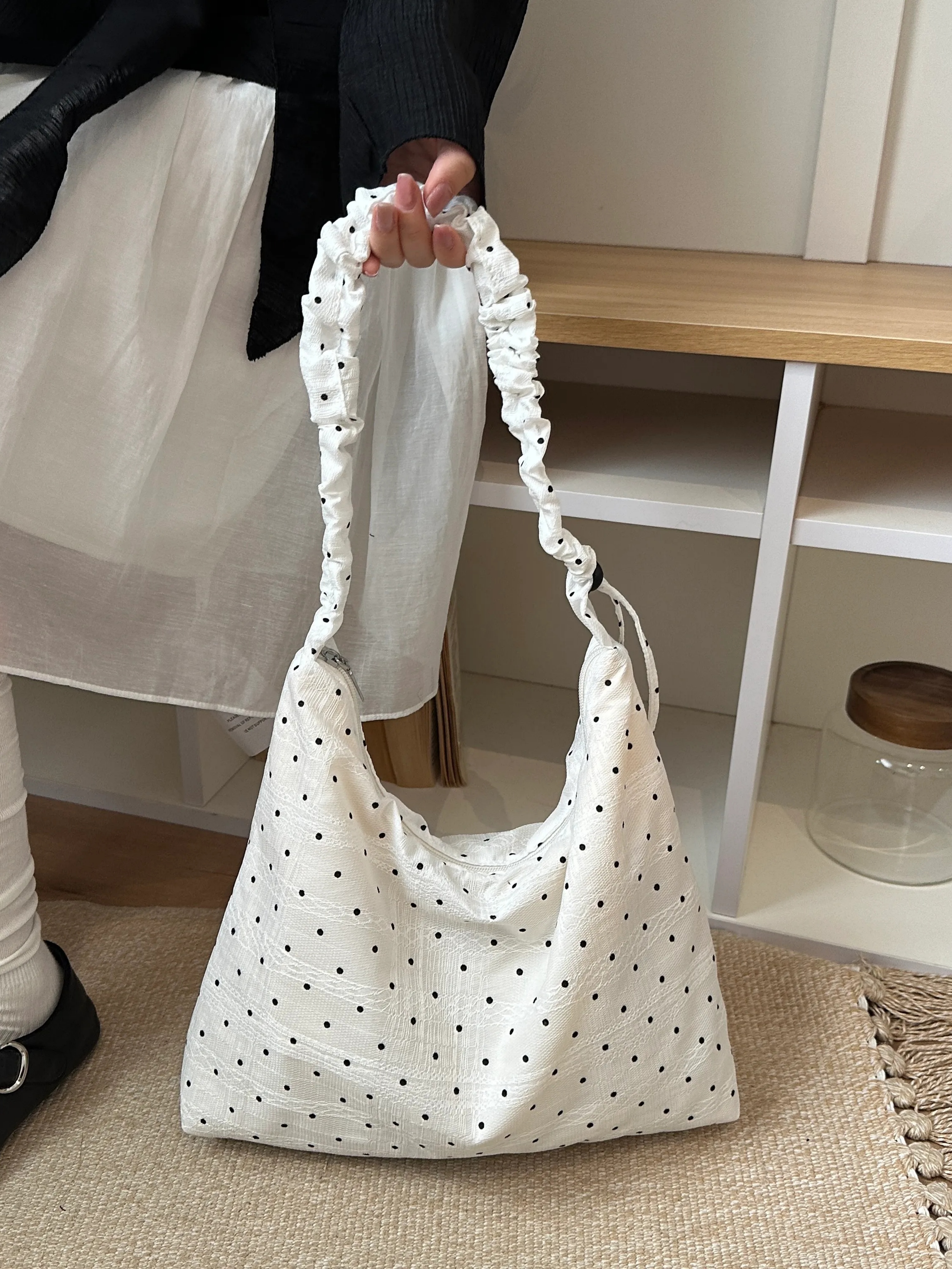 White Printed Shoulder Bag