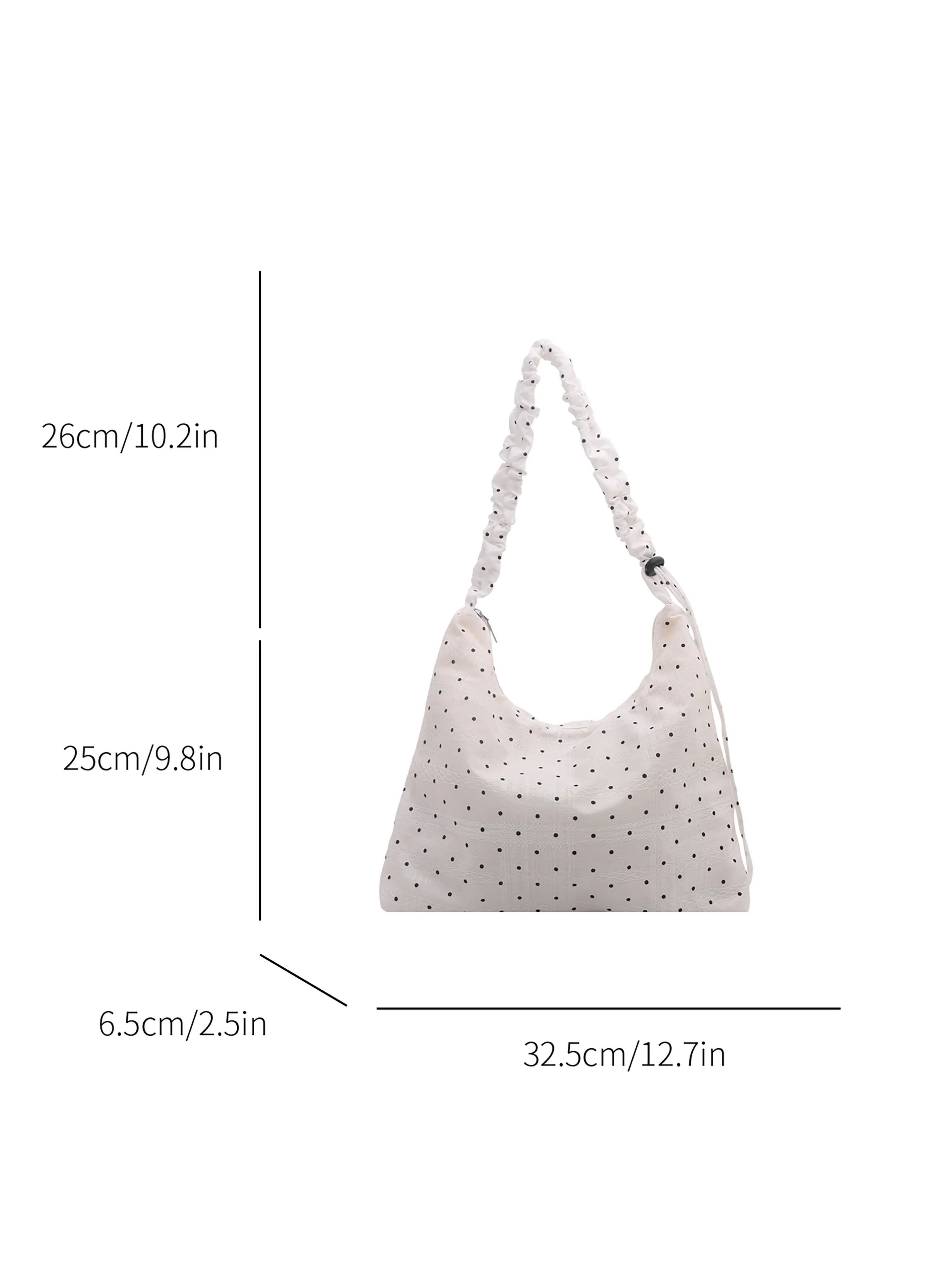 White Printed Shoulder Bag